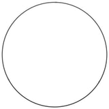 Anello per vaso Nero 80 x 80 x 20 cm Acciaio laminato a freddo