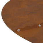 Anelli di Albero Piatto 5 pcs Marrone 30 / 60 cm acciaio corten