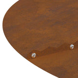 Anelli di Albero Piatto 5 pcs Marrone 30 / 60 cm acciaio corten