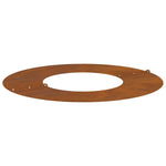 Anelli di Albero Piatto 5 pcs Marrone 30 / 60 cm acciaio corten