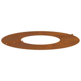 Anelli di Albero Piatto 5 pcs Marrone 30 / 60 cm acciaio corten
