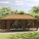 Struttura Gazebo 6 x 3 m Nero Acciaio