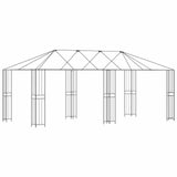 Struttura Gazebo 6 x 3 m Nero Acciaio