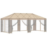 Struttura Gazebo 6 x 3 m Nero Acciaio