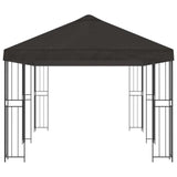 Gazebo con pareti laterali 6 x 3 m Antracite