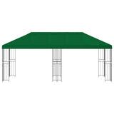 Gazebo con pareti laterali 6 x 3 m Verde Poliestere e Acciaio