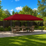 Gazebo con pareti laterali 6 x 3 m Borgogna
