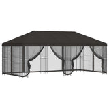 Gazebo con pareti laterali 6 x 3 m Antracite