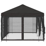 Gazebo con pareti laterali 6 x 3 m Antracite