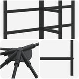 Struttura Gazebo 6 x 3 m Nero Acciaio