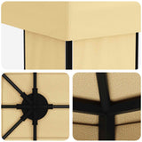 Gazebo da giardino 6 x 3 m Crema Poliestere e Acciaio 190