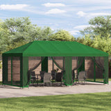 Gazebo da giardino 6 x 3 m Verde Poliestere e Acciaio 190