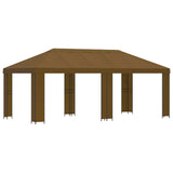Gazebo da giardino 6 x 3 m Tortora Poliestere e Acciaio 190