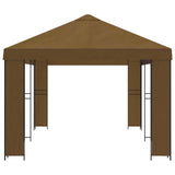 Gazebo da giardino 6 x 3 m Tortora Poliestere e Acciaio 190