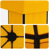 Gazebo da giardino 6 x 3 m Giallo Poliestere e Acciaio 190