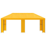 Gazebo da giardino 6 x 3 m Giallo Poliestere e Acciaio 190