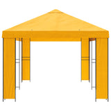 Gazebo da giardino 6 x 3 m Giallo Poliestere e Acciaio 190