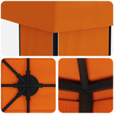 Gazebo da giardino 6 x 3 m Arancione Poliestere e Acciaio 190