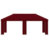 Gazebo da giardino 6 x 3 m Borgogna Poliestere e Acciaio 190