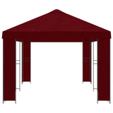 Gazebo da giardino 6 x 3 m Borgogna Poliestere e Acciaio 190