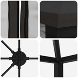 Gazebo con pareti laterali 6 x 3 m Antracite