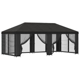 Gazebo con pareti laterali 6 x 3 m Antracite