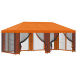 Gazebo con pareti laterali 6 x 3 m Arancione