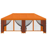 Gazebo con pareti laterali 6 x 3 m Arancione