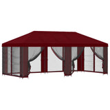 Gazebo con pareti laterali 6 x 3 m Borgogna