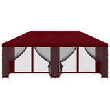 Gazebo con pareti laterali 6 x 3 m Borgogna