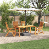 Set da Pranzo per Giardino 5 pcs Marrone