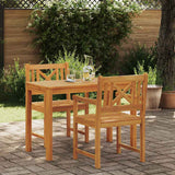 Set da Pranzo per Giardino 3 pcs Marrone