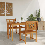 Set da Pranzo per Giardino 3 pcs Marrone