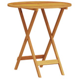 Set Bistro Pieghevole 3 pcs Marrone Legno di Acacia Massello