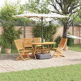 Set da Pranzo per Giardino 5 pcs Marrone