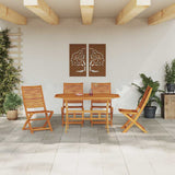 Set da Pranzo per Giardino 5 pcs Marrone