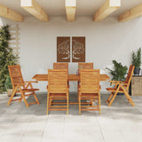 Set da Pranzo per Giardino 7 pcs Marrone
