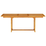 Set da Pranzo per Giardino 7 pcs Marrone