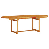 Set da Pranzo per Giardino 9 pcs Marrone