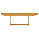 Set da Pranzo per Giardino 9 pcs Marrone