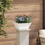 Vaso da giardino Bianco 35 x 35 x 15 cm