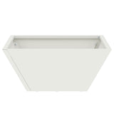 Vaso da giardino Bianco 35 x 35 x 15 cm