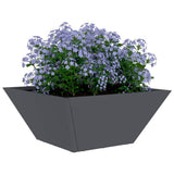 Vaso da giardino Antracite 35 x 35 x 15 cm