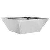 Vaso da giardino 5 pcs Argento 40 x 40 x 15 cm