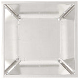 Vaso da giardino 5 pcs Argento 40 x 40 x 15 cm