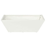 Vaso da giardino Bianco 50 x 50 x 15 cm