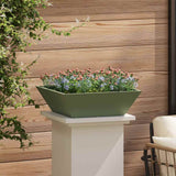 Vaso da giardino 5 pcs Verde oliva 50 x 50 x 15 cm