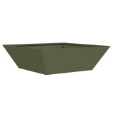 Vaso da giardino 5 pcs Verde oliva 50 x 50 x 15 cm