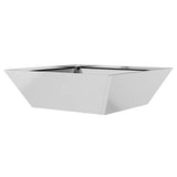 Vaso da giardino 5 pcs Argento 50 x 50 x 15 cm Acciaio zincato