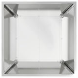 Vaso da giardino 5 pcs Argento 50 x 50 x 15 cm Acciaio zincato